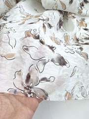 Вискоза с нейлоном, крэш вуаль, Цветочные иллюзии