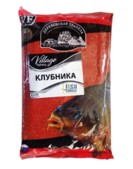 VF Карп клубника ( крупная фракция)  0,9кг/10шт/уп цвет прикормки красный