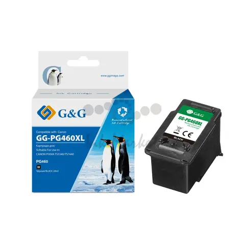 Картридж струйный G&G GG-PG460XL черный для Canon PIXMA TS5340, PIXMA TS7440