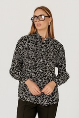 Блузка с воротником-стойкой Тамбовчанка