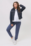 Спортивные брюки для беременных 13641 индиго меланж