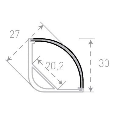 Профиль с рассеивателем SWG SF-3030 001138