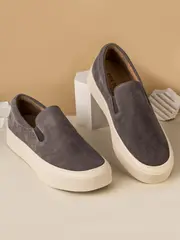 Слипоны женские из натуральной замши (36-41)р. / шт. HL1-5