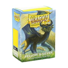 Протекторы Dragon Shield Dual Matte Yellow & Silver