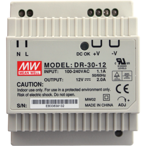 Блок питания 230V AC/12V DC/30W, IP20, арт. AEZ311 AlcaPlast