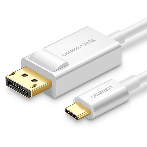 Кабель UGREEN MM139 USB Type C to Display Port  Cable 1,5м, белый
