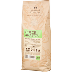 Кофе натуральный жареный в зернах Деловой Стандарт Dolce Arabica, 1кг