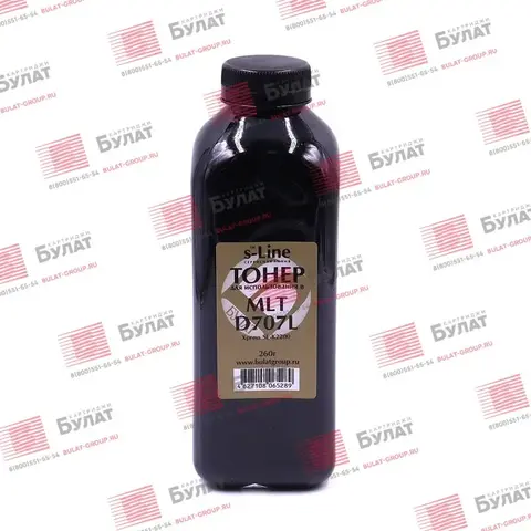 Тонер БУЛАТ s-Line MLT-D707L для Samsung Xpress SL-K2200 (Чёрный, банка 260 г)