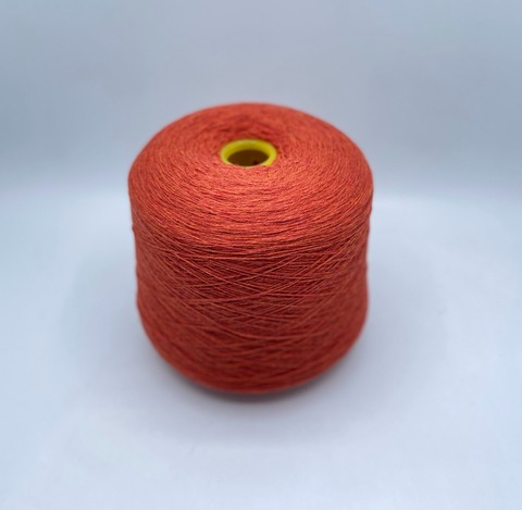 Бобинная пряжа (пр.Италия),art-Lambswool 2/17 850м/100гр, 100% Ягненок, цвет-Тыквенный меланж(248/775). арт-33065