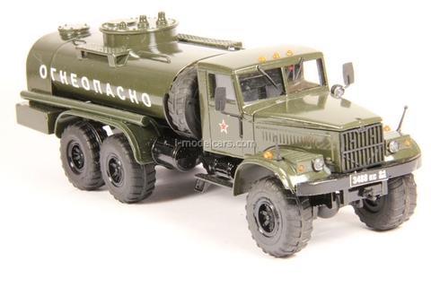 KRAZ-255 fuel tanker khaki Agat Mossar Tantal 1:43