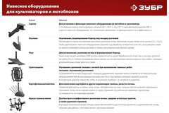 ЗУБР Ф-1, НЕХ 23, фрезы гусиные лапки для мотоблоков (707108-1)