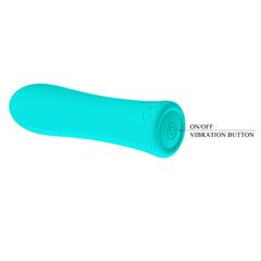 Мятный мини-вибратор Alfreda - 10,2 см. - 