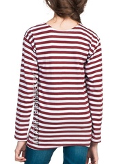 Детская тельняшка спецназ - Магазин тельняшек.ру 8-800-700-93-18Тельняшка детская краповая (темно-красная полоса) в Магазине тельняшек