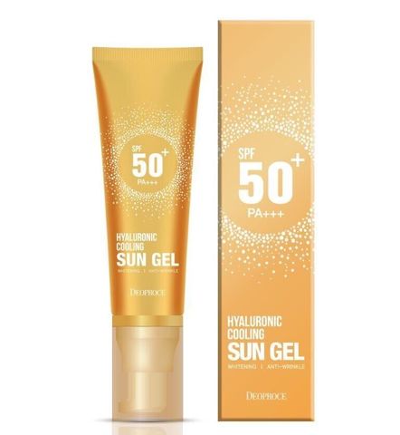 DEOPROCE HYALURONIC COOLING SUN GEL 50Г