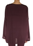 Блуза из шелка. Цвет антрацит/фиолетовый M MISSONI