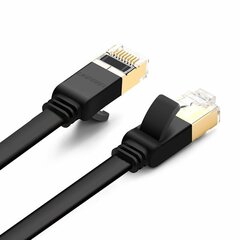Кабель UGREEN NW106 (11262) Cat 7 U/FTP Lan Cable Flat Design 3м черный