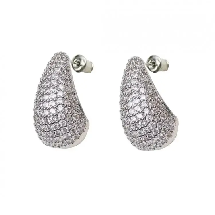 Серьги Silver Sparkle Half Egg