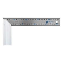 Угольник КОБАЛЬТ столярный 250 мм, нерж.сталь , алюминиевое основание (243-592)