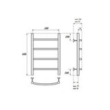 Полотенцесушитель электрический Point PN04146E П4 400x600 левый/правый, хром