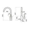 Omoikiri 7402.4230 Комплект Omi 43-U/I-IN Ultra Mini + Смеситель Shinagawa-BN