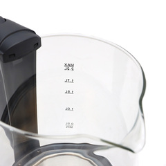 Электрочайник DOMO SML1803, 2.2л, 2000Вт, черный, Колба: стекло, Корпус: пластик (SML1803GL)