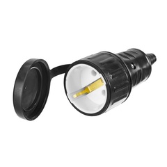 СИБИН 16А/220 В, IP44, розетка с крышкой (55186-B)