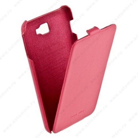 Чехол-флип HOCO для Samsung Galaxy Note N7000 - HOCO Leather Case Pink