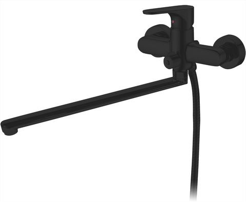 Abber Eleganz AF8314B Смеситель для ванны, цвет: чёрный