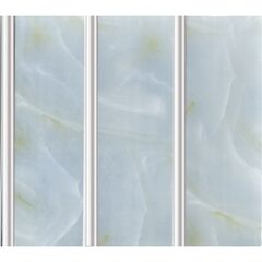 Потолочная панель ПВХ Трёхсекционная 609 Белый мрамор 3000х250 мм