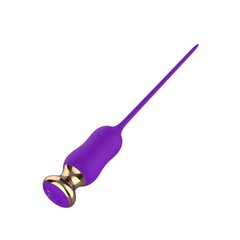 Фиолетовый тонкий стимулятор Nipple Vibrator - 23 см. - 