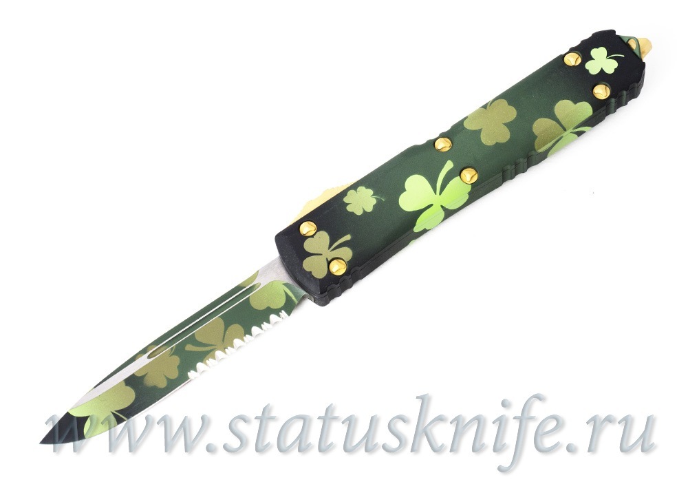 Нож Microtech Ultratech 121-2SPDS Green Lucky Clover