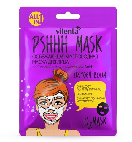 7 DAYS PShhh mask освеж.кислородная маска для лица со сладкой мятой ВПШ002