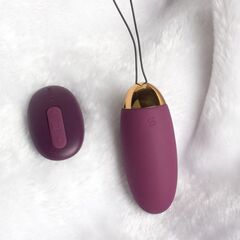 Фиолетовое виброяйцо Elva с пультом ДУ - 