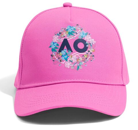 Теннисная кепка Australian Open Womens Floral Cap (OSFA) - opera mauve