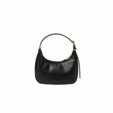 Кожаная сумка-хобо Miu Miu черный