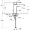 Vitra A4273129EXP Смеситель Root Square для раковины, цвет медный