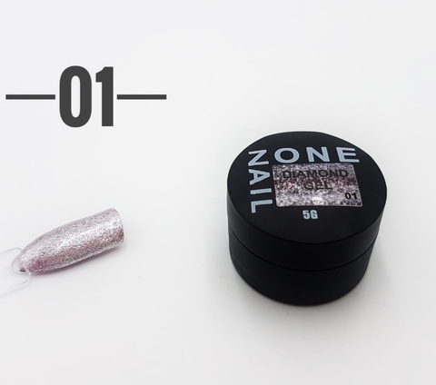 Гель-шиммер ONENAIL Diamond Gel 01 5г