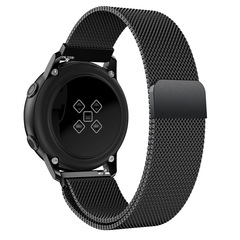 Ремешок Fohuas для часов Samsung Galaxy Watch Active 2 Миланская петля (черный) 20мм