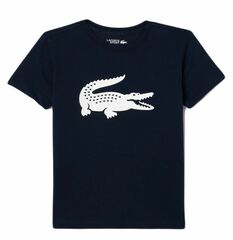 Детская теннисная футболка Lacoste Boys SPORT Tennis Technical Jersey Oversized Croc T-Shirt - navy blue