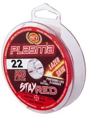 Леска плетёная WFT KG PLASMA LAZER SKIN Stay Red 150 м, 0.18 мм
