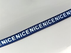 Лента репсовая "NICE", ш. 0,6 см, т.синий