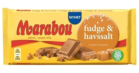 Marabou fudge havssalt 185 гр