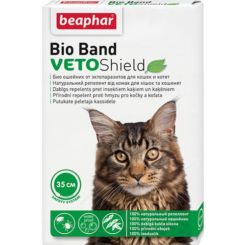 Беафар Bio Band ошейник от блох Био+ для кошек 35 см