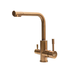 Смеситель Lemark EXPERT LM5061RGN для кухни c подключением к фильтру с питьевой водой. розовое золото