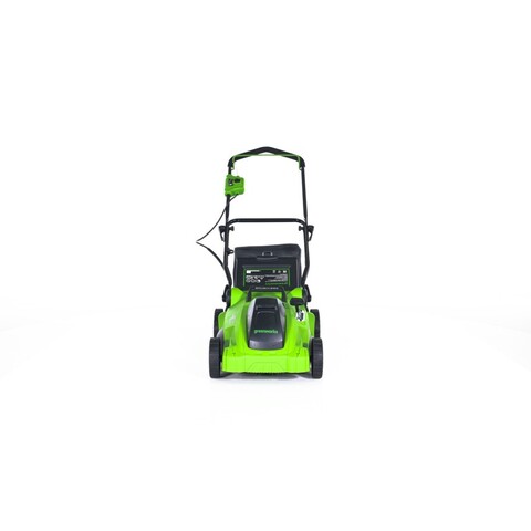 Газонокосилка Greenworks GD40LM16Xk4 Gen 2, 40v, 41 см, в комплекте с АКБ 4 А·ч и ЗУ (аккумуляторная)
