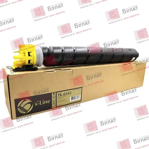 Тонер-картридж БУЛАТ s-Line TK-8345Y для Kyocera TASKalfa 2552ci (Жёлтый, 12000 стр.)