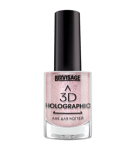 LuxVisage Лак для ногтей 3D HOLOGRAPHIC тон 705 розовое золото 11мл