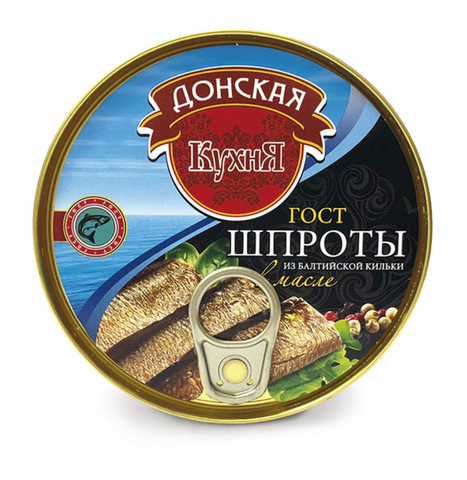 Шпроты из балтийской кильки в масле 160гр Донская кухня