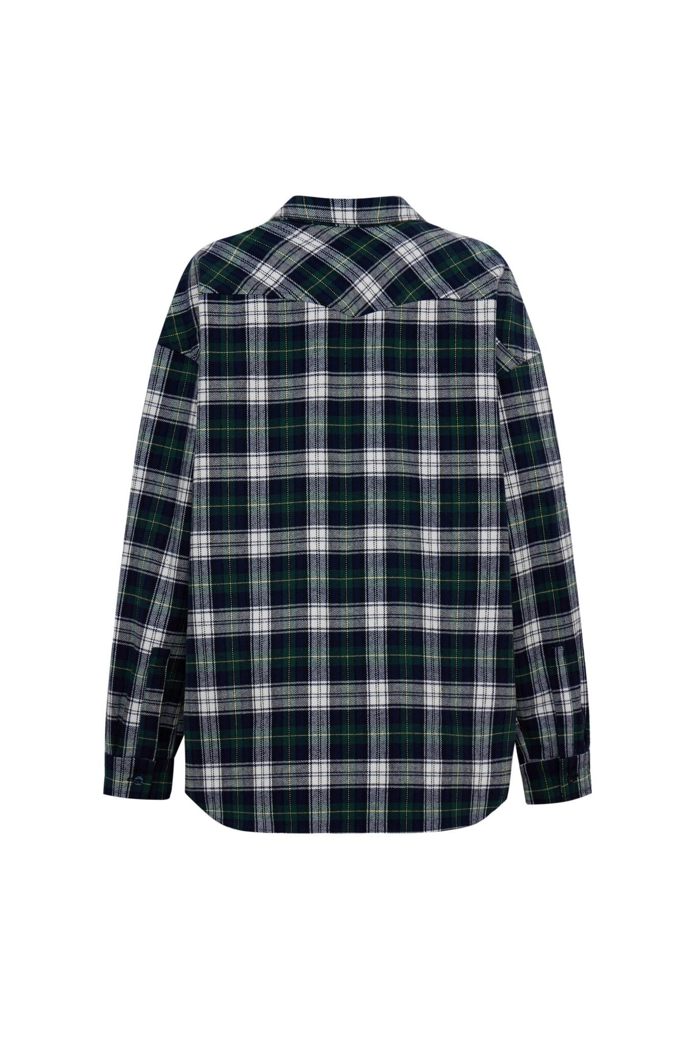 Рубашка в клетку, Сине-зелёная