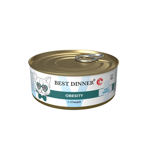 Best Dinner Vet Profi Obesity с птицей (упаковка 12 шт * 100 г)